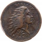 1793 S-11b R4 Wreath Cent with Lettered Edge PCGS Genuine, VF Details Environmental Damage