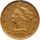 1847-O $10 Liberty NGC AU53