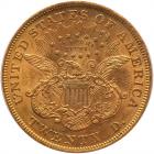 1873 $20 Liberty. Open 3 PCGS AU55 - 2