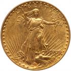 1909/8 $20 St. Gaudens ANACS AU58