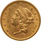 1874-S $20 Liberty NGC AU55