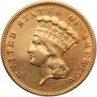 1855 $3 Gold