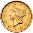 1852 $1 Gold Liberty PCGS MS62