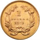 1873 $1 Gold Indian. Open 3 PCGS MS62 - 2