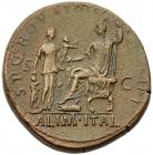 Trajan. AE Sestertius (26.86 g), AD 98-117 Choice VF - 2