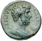 Aelius. AE Sestertius (26.53 g), Caesar, AD 136-138 VF