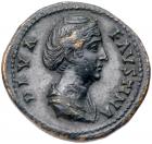 Diva Faustina I. AE As (15.08 g), died AD 140/1 Choice VF