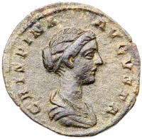 Crispina. Ã As (11.94 g), Augusta, AD 178-182 Choice VF