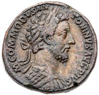 Commodus. Ã Sestertius (26.40 g), AD 177-192 VF