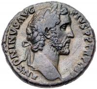 Antoninus Pius. Ã As (12.79 g), AD 138-161 VF