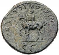 Trajan. Ã Sestertius (27.87 g), AD 98-117 VF - 2