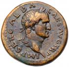 Galba. AE Sestertius (26.96 g), AD 68-69 VF