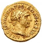 Trajan. Gold Aureus (7.31 g), AD 98-117 Sharpness of VF