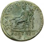 Trajan. AE Dupondius (10.84 g), AD 98-117 Choice VF - 2