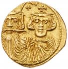 Constans II. Gold Solidus (4.32 g), 641-668 Choice VF