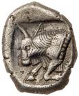 Caria, Uncertain mint. Silver Diobol (2.14 g), 5th century BC EF - 2