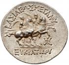 Baktrian Kingdom. Eukratides I. Silver Tetradrachm (17.06 g), ca. 171-145 BC Nea - 2