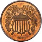 1873 2C. Closed 3 PCGS PF65 RD