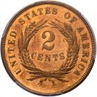 1873 2C. Closed 3 PCGS PF65 RD - 2