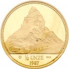 Switzerland. 1/2 Unze, 1987 Choice Brilliant Proof - 2