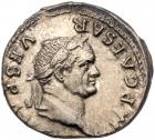 Vespasian. Silver Denarius (3.29 g), AD 69-79 EF