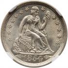 1854-O Liberty Seated 10C NGC MS67