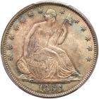 1866 Liberty Seated 50C. Motto PCGS MS66