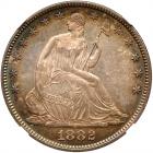 1882 Liberty Seated 50C NGC MS67