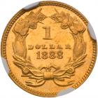 1888 $1 Gold Indian NGC PF65 CAM - 2