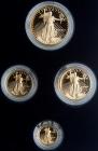 1989. 4-piece Gold Eagle Bullion Proof Set