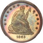 1863 Liberty Seated 25C NGC Proof 67