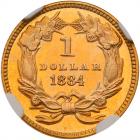 1884 $1 Gold Indian NGC PF68 CAM - 2