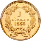 1885 $1 Gold Indian PCGS PF65 CAM - 2