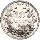 1870 Pattern Dime. Aluminum, reeded edge. Judd-847. Pollock-947. High Rarity 7 - 2