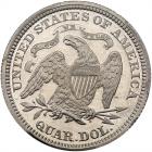 1870 Pattern Quarter Dollar. Aluminum, reeded edge. Judd-886. Pollock-985. High Rarity 7 - 2