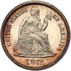 1872 Liberty Seated 10C PCGS PF67 CAM