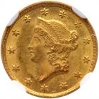 1852-C $1 Gold Liberty NGC MS65