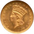 1868 $1 Gold Indian NGC MS67