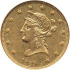 1839 $10 Liberty. Lg Letters NGC AU58