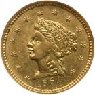 1861 Clark, Gruber & Co. (Denver, Colorado) $2.50 Gold NGC MS61