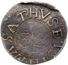 1652 Massachusetts Oak Tree Shilling Noe-5 Rarity-2 PCGS graded AU50