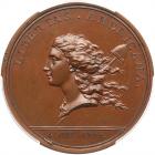 (1781) Libertas Americana Medal in Bronze Betts-615 PCGS graded MS64 Brown