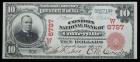 1902, $10 National Bank Note. Red Seal. Condon NB of Coffeyville, Kansas