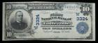 1902, $10 National Bank Note. Plain Back. First NB of Coffeyville, Kansas