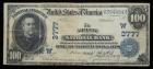 1902, $100 National Bank Note. Date Back. The Abilene NB, Abilene, Kansas