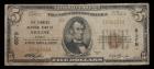 1929, $5 National Bank Note. Farmers NB of Abilene, Kansas