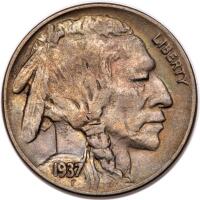 1937-D Buffalo 5C. 3 Legs PCGS AU55