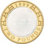 Great Britain. Piedfort Two Pounds, 1999 Choice Brilliant Proof - 2