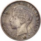 Puerto Rico. 20 Centavos, 1895-PGV VF