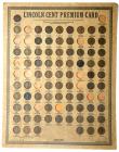 A Lincoln Cent Coin Board made by J. Oberwise in 1940